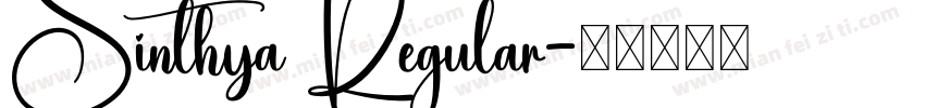 Sinthya Regular字体转换